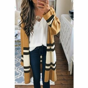 Collegic stripe longline.